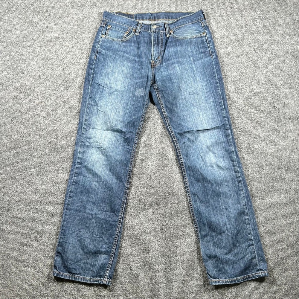 Levi's Jeans Mens Size 31x30 Blue 514 Straight Fit Cotton Denim Medium Wash